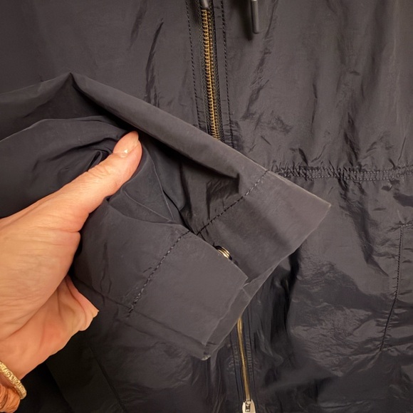 EILEEN FISHER M Lightweight
Organic Cotton Nylon Hooded Long
Jacket Oversized - Picture 8 of 11